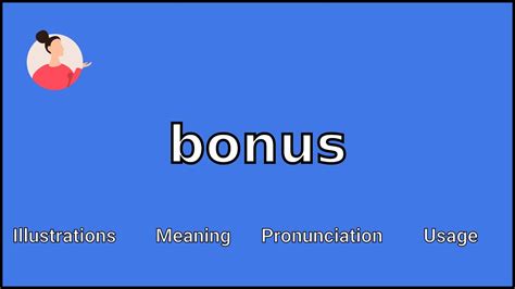 how to pronounce bonus|bonus noun .